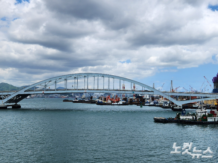 흐린 부산. 정혜린 기자