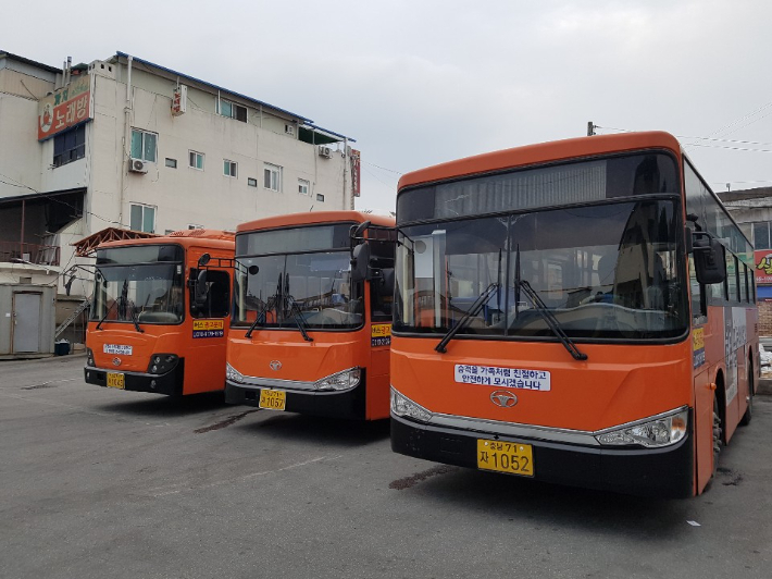 충남 시내버스. 공주시 제공