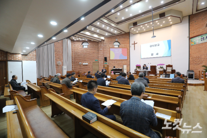 김제시기독교교회연합회 정기총회가 27일 백산성결교회에서 열렸다.