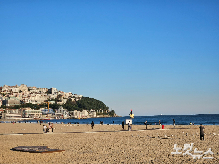 맑은 부산 해운대해수욕장. 김혜민 기자 