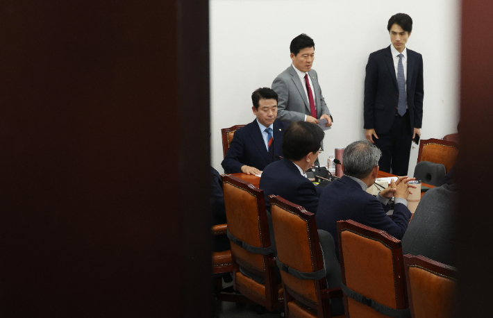 29일 오후 국회에서 열린 예산결산특별위원회 예산안조정소위원회. 연합뉴스