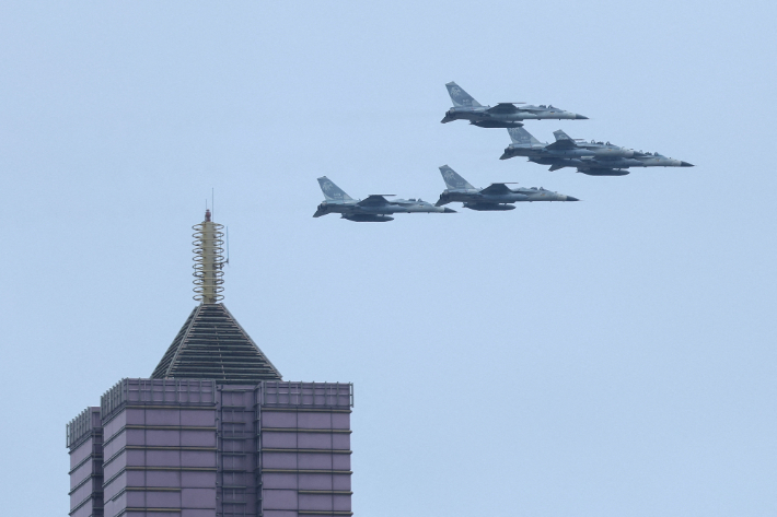 대만의 F-16 전투기 편대. 연합뉴스