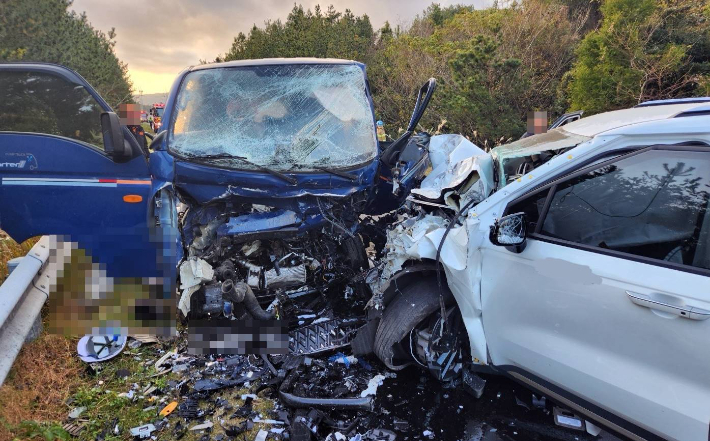 사고현장 모습. 제주도소방안전본부 제공