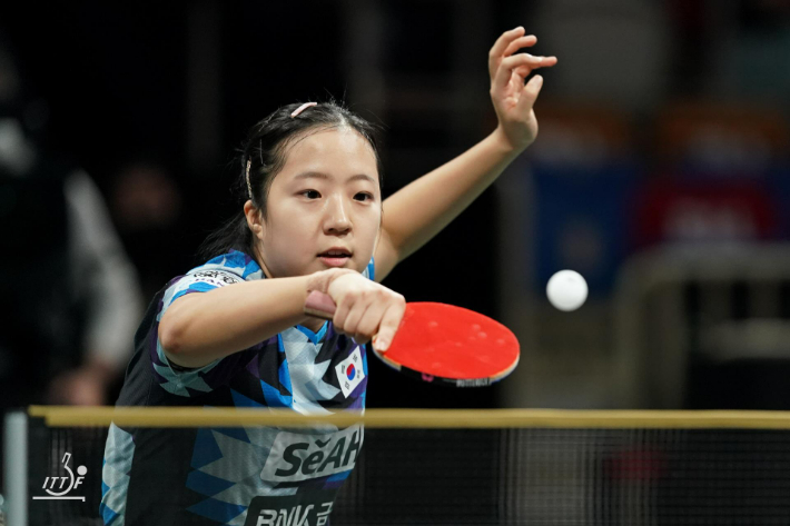 신유빈. ITTF 홈페이지 