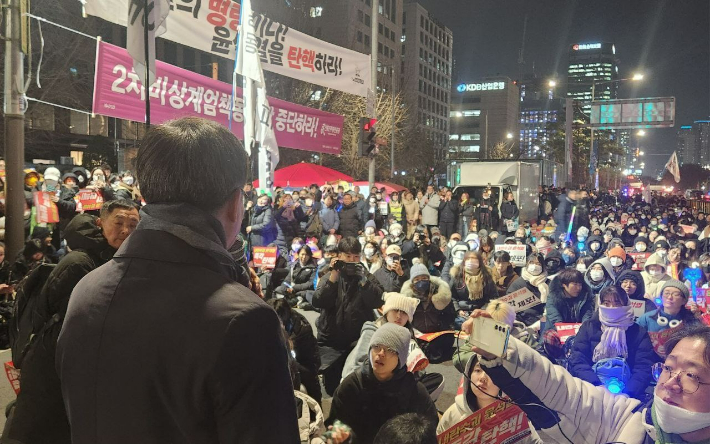 발언하고 있는 김동연 지사 모습. 독자 제공