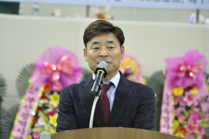 제32대 대한배드민턴협회장 선거 출마를 선언한 최승탁 전 대구협회장. 대구협회