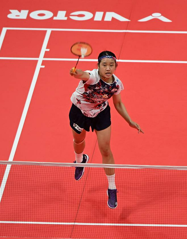 BWF(세계배드민턴연맹) 월드 투어 파이널 여자 단식 B조 경기에 출전한 안세영. 신화=연합뉴스