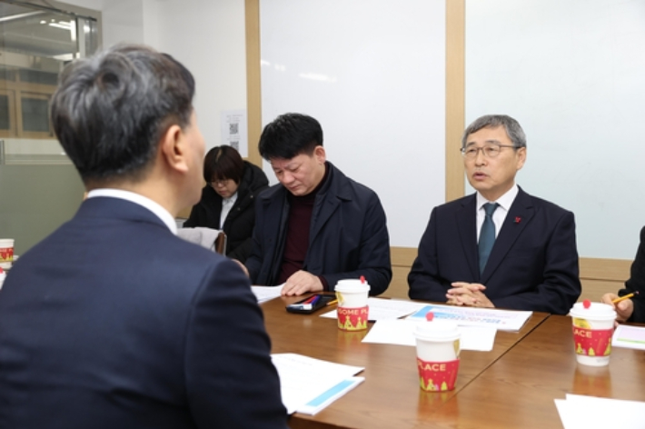 충암고를 찾은 정근식 서울시교육감. 연합뉴스