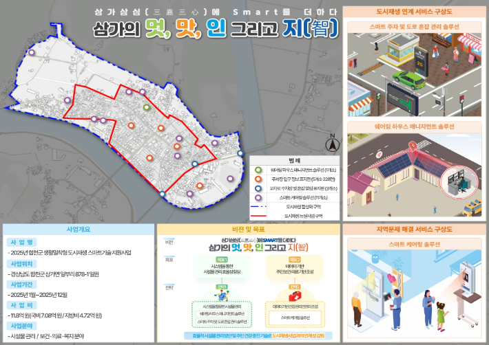 합천군 사업 계획도. 경남도청 제공 