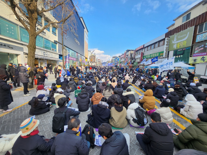 전주 객사 앞. 전북CBS 소민정 PD