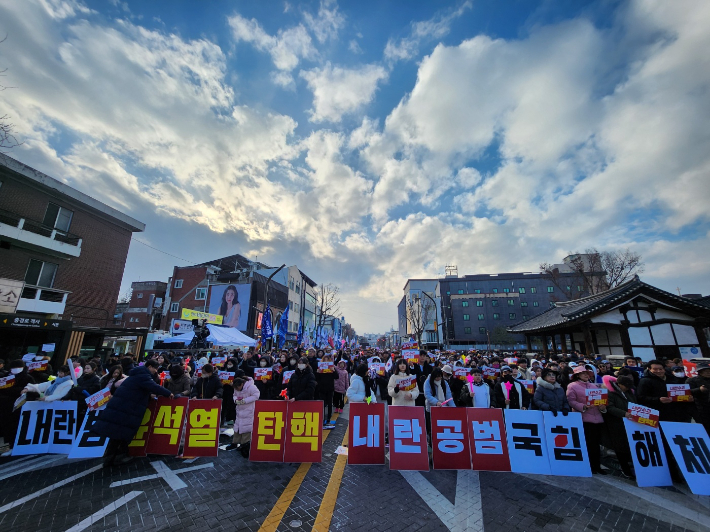 전주 객사 앞. 전북CBS 소민정 PD