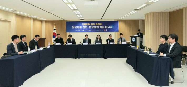 공정거래위원회, 한국소비자원·인테리어 중개 플랫폼 4개사와 '정보제공 강화 및 분쟁해결 자율 협약' 체결. 공정위 제공