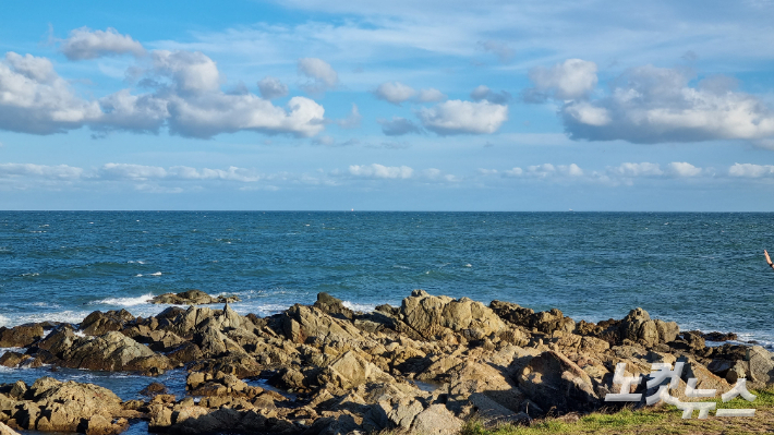 구름 많은 부산. 김혜민 기자 