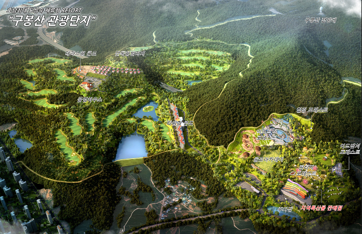 광양 구봉산 관광단지 조감도. 광양시 제공 