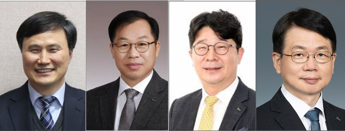 이희근 포스코 대표(왼쪽부터), 정희민 포스코이앤씨 대표, 엄기천 포스코퓨처엠 대표, 심민석 포스코DX 대표. 포스코 제공