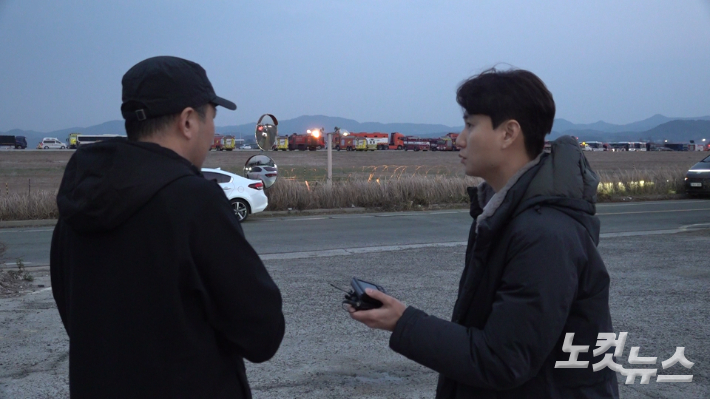 사고 지점 직선 거리 기준 약 300m 목격자 A씨의 인터뷰 모습. 김현주 뉴미디어 크리에이터