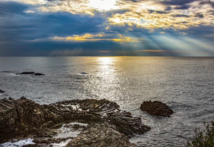 경주시 양남 주상절리에서 바라본 해맞이 전경. 경주시 제공