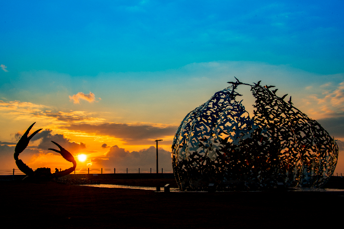 영덕 해파랑공원서 맞이하는 해돋이. 영덕군 제공