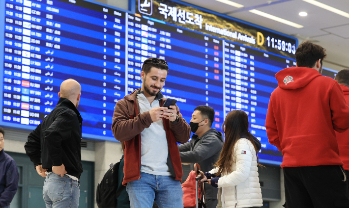 인천국제공항 제1여객터미널 입국장 모습. 연합뉴스