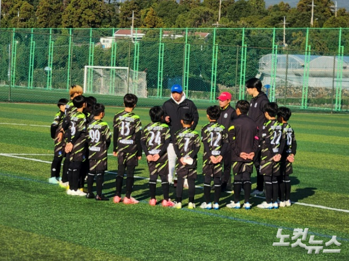 제주 서귀포에서 열린 유소년 축구 경기. 제주CBS