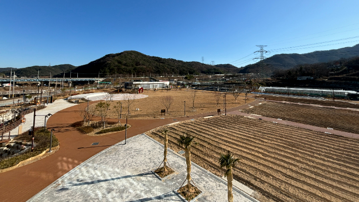 부산 기장군 철마면 장전리 일대에 조성된 철마도시농업공원. 기장군 제공 
