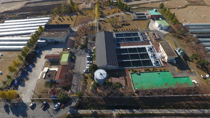 경주시 탑동정수장 전경. 경주시 제공