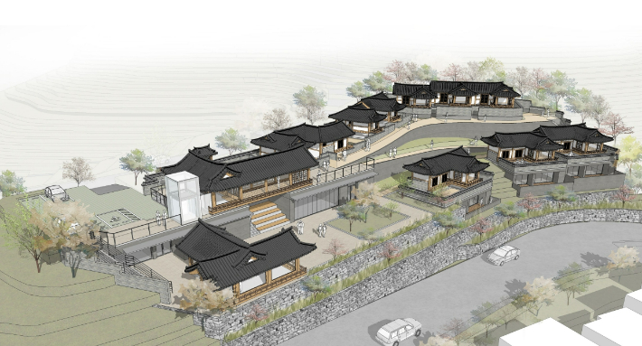 진주 원도심 관광골목 명소화 조감도. 경남도청 제공 