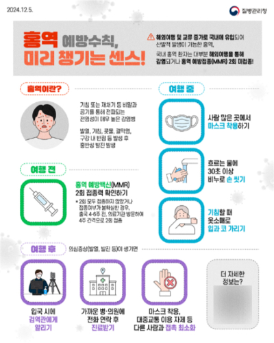 홍역 예방수칙. 부산시 제공