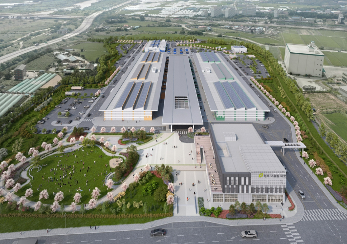 청주 도매시장 현대화사업 조감도. 청주시 제공