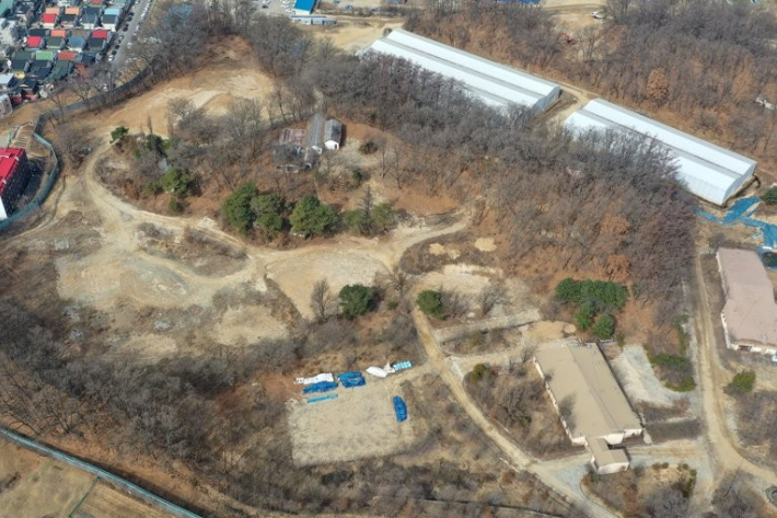 원주 옛 미군부대 캠프 롱 부지. 연합뉴스 