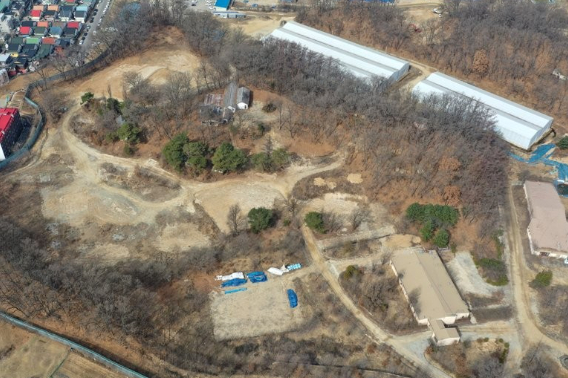 원주 옛 미군부대 캠프 롱 부지. 연합뉴스 