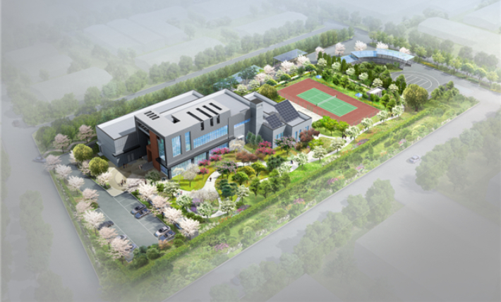 분뇨처리시설을 지하화하고 상부공간에 체육시설 등을 설치했다. 부산시 제공