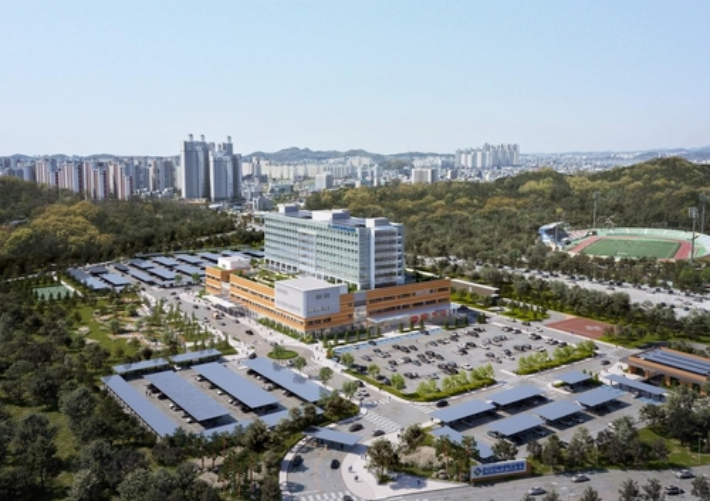 전북 군산시 사정동 일대에 들어서는 군산 전북대병원 조감도. 전북대병원 제공