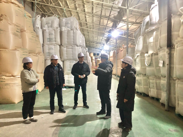 정부 양곡창고 합동 안전점검 현장. 고흥군 제공