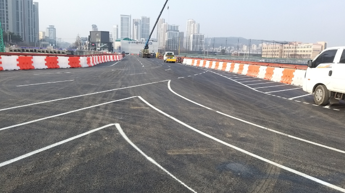 유등교 가설교량. 대전시 제공