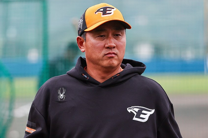 작년 스프링캠프 당시 최원호 전 감독. 연합뉴스