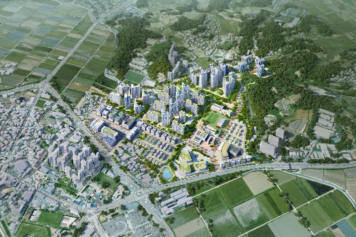 진천 성석지구 조감도. 진천군 제공