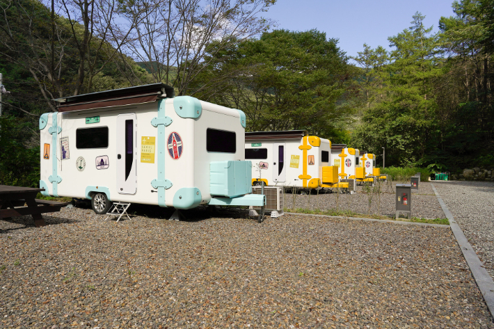 임실 성수산 왕의 숲 자연휴양림 캠핑장. 전북도 제공