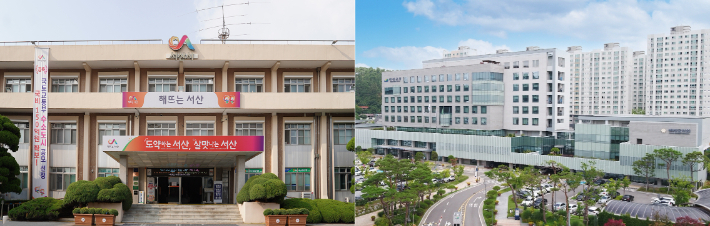 저연차 공무원 지원을 위한 조례 제정에 나선 서산시(왼쪽)와 예산군. 자료사진