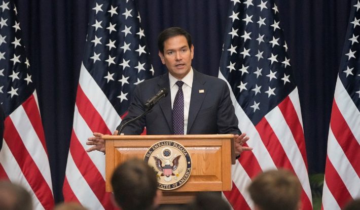 주파나마 미국 대사관 찾은 마코 루비오 국무장관. 연합뉴스