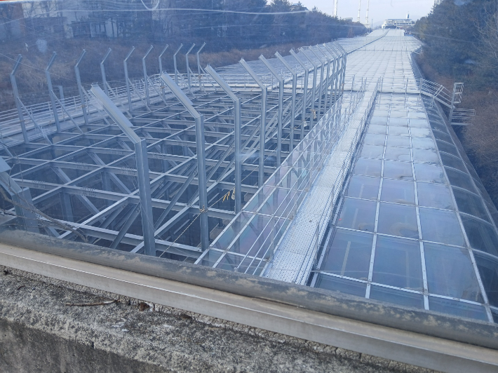 광주 광산구 신창동 방음터널 현장사진. 이귀순 광주시의원 제공