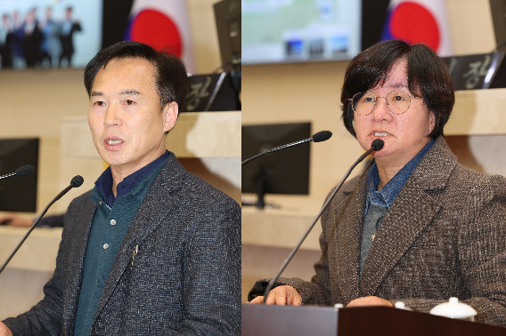 전주형, 김은주 의원(왼쪽부터). 포항시의회 제공