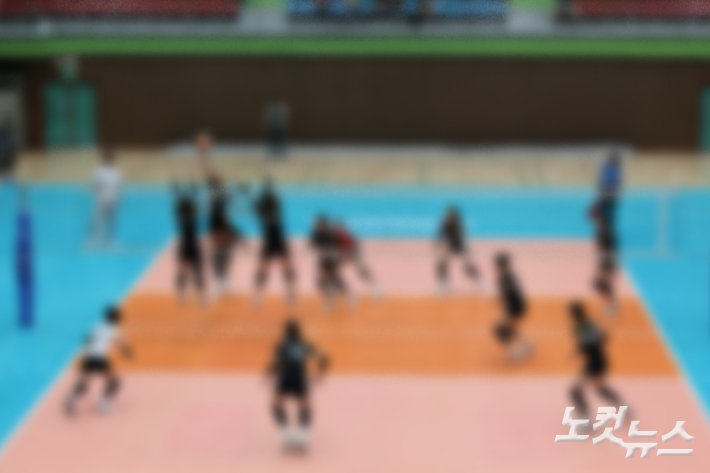 경기 중인 고등부 선수들.