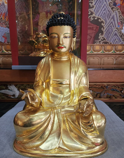 광명사 목조여래좌상. 부산시 제공