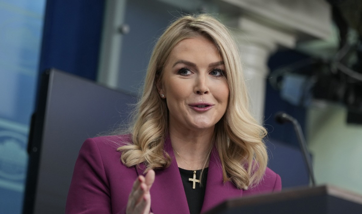 캐롤라인 레빗 미 백악관 대변인. 연합뉴스