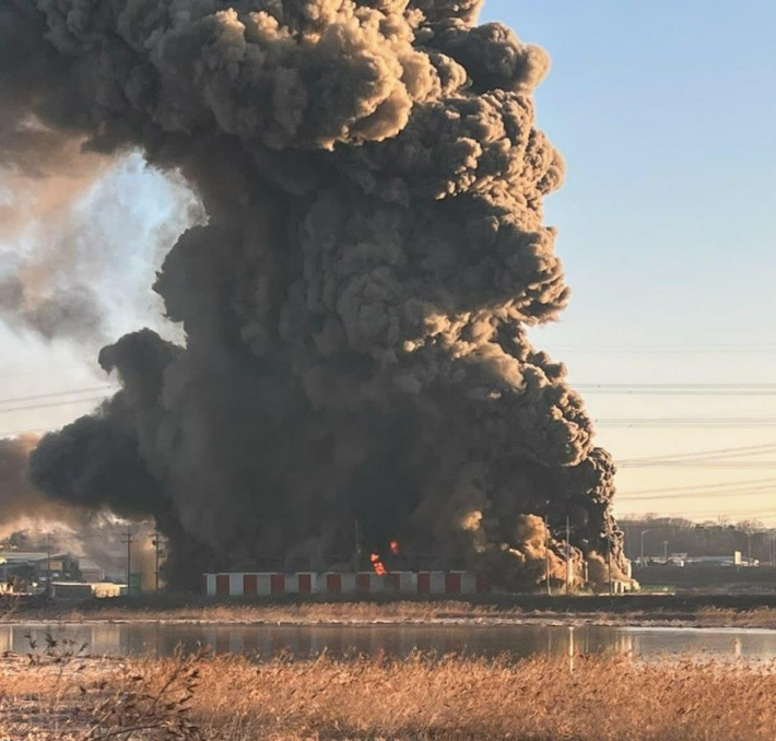 평택 화재 현장. 경기도소방재난본부 제공