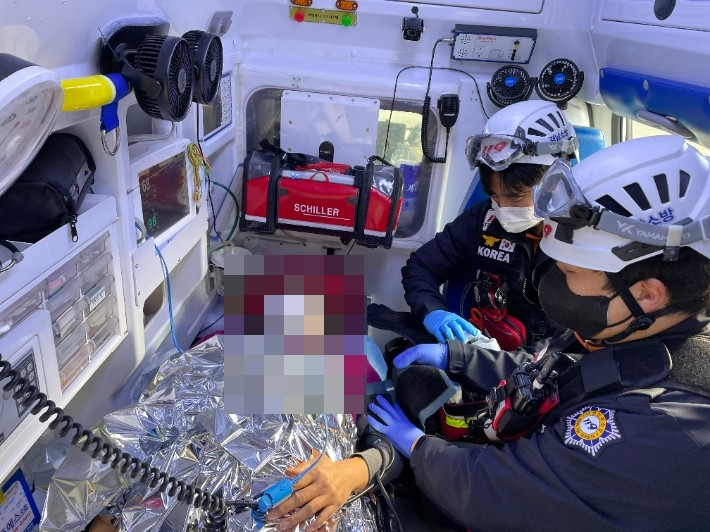 119 한파구급대(해당 기사와 관련이 없음). 경남도청 제공 