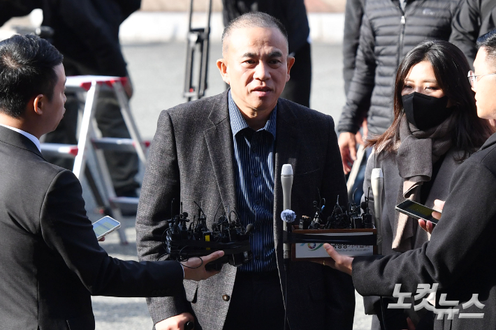 김건희 여사 공천 개입 의혹의 핵심 인물인 명태균 씨. 창원=류영주 기자