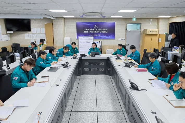 7일 폭설이 내리면서 충남 아산시가 긴급 대책회의를 개최했다. 아산시 제공
