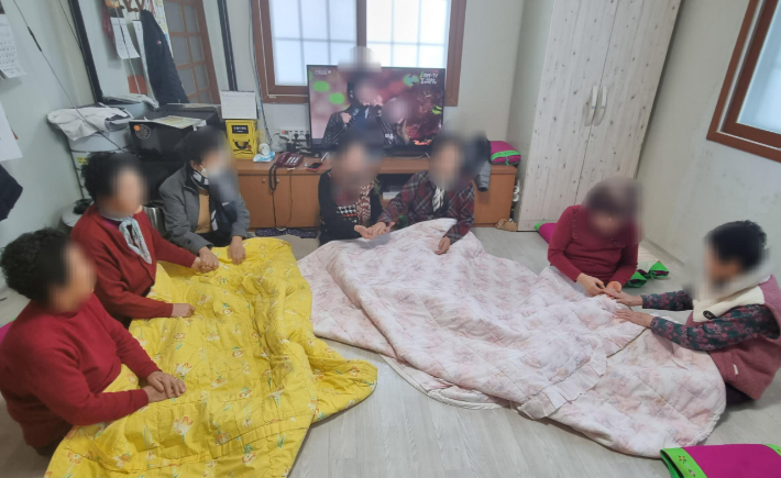 한파쉼터로 활용하는 경로당. 경남도청 제공 